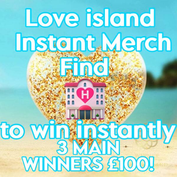Love Island Merch 3 Winners £100