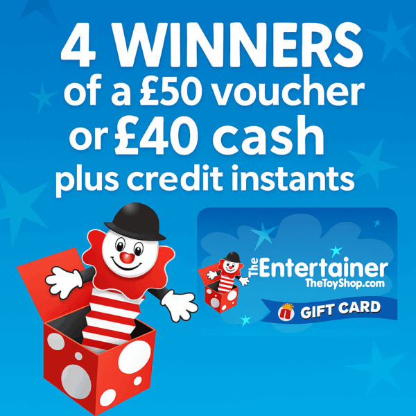4 Winners £50 Entertainer Voucher