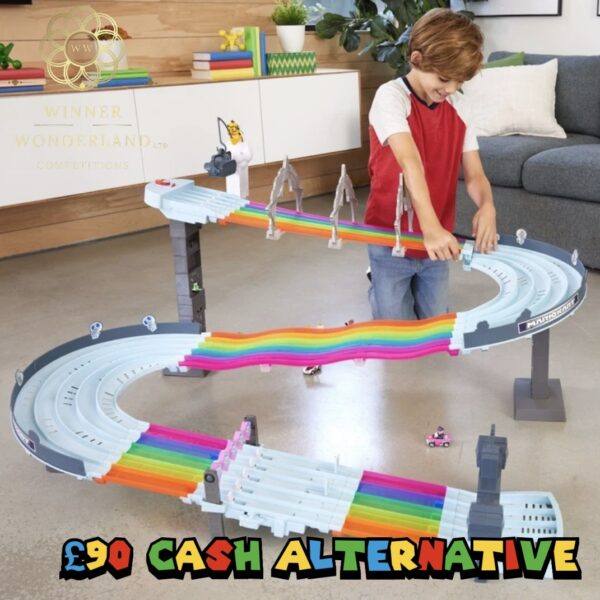 LOW ODDS Hot Wheels Mario Kart Rainbow Road Raceway