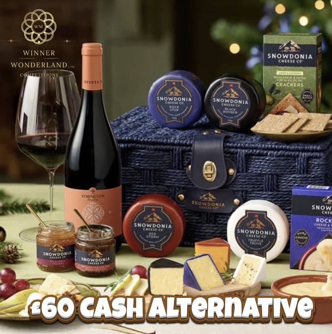 Luxury Snowdonia Cheese & Wine Hamper