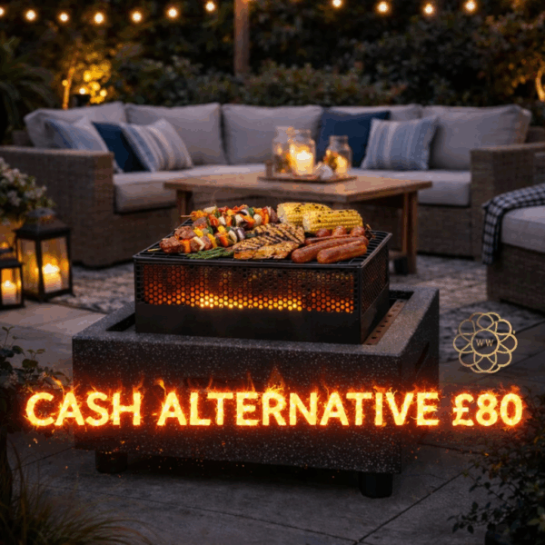 Fire pit BBQ with charcoal grill