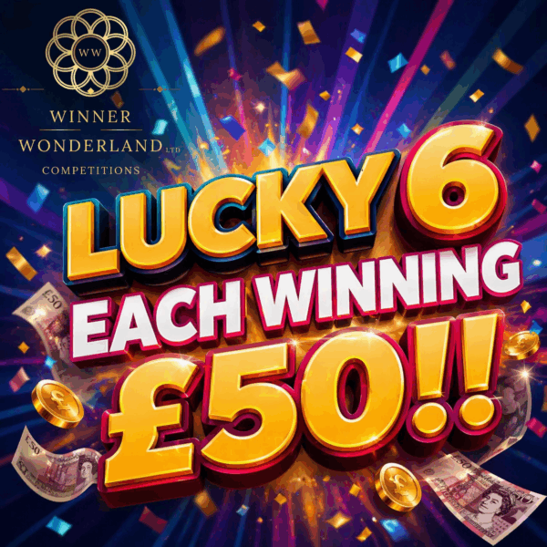 6 Winners £50 Cash
