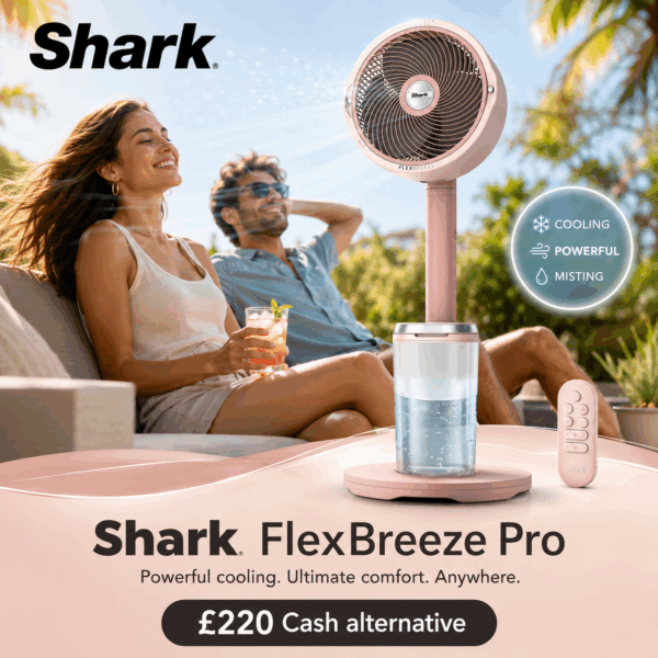 Shark FlexBreeze Pro Mist Cordless Indoor & Outdoor Fan