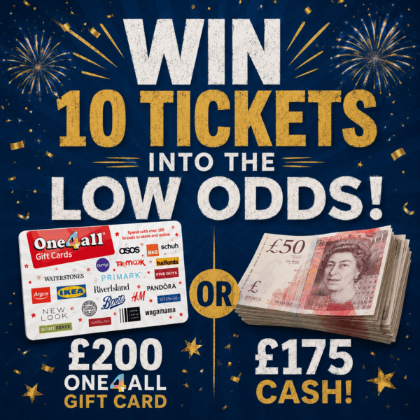 WIN 10 Tickets £200 ONE4ALL Voucher