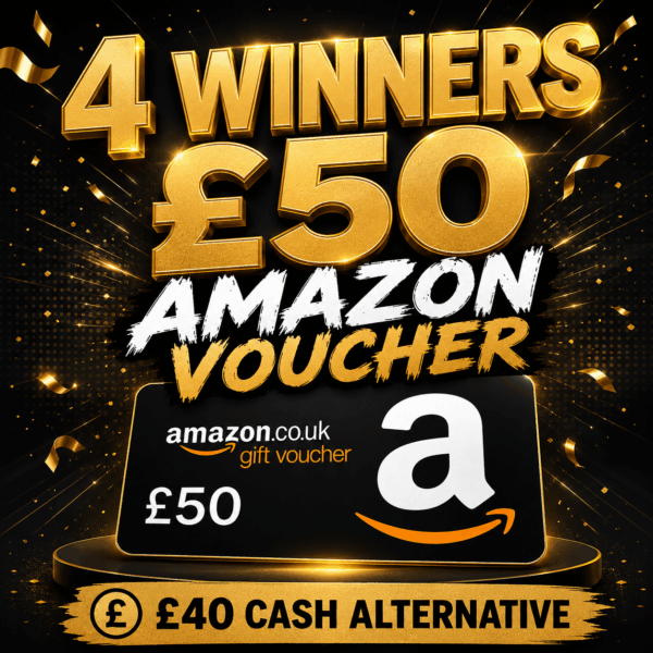 4 Winners £50 Amazon Voucher